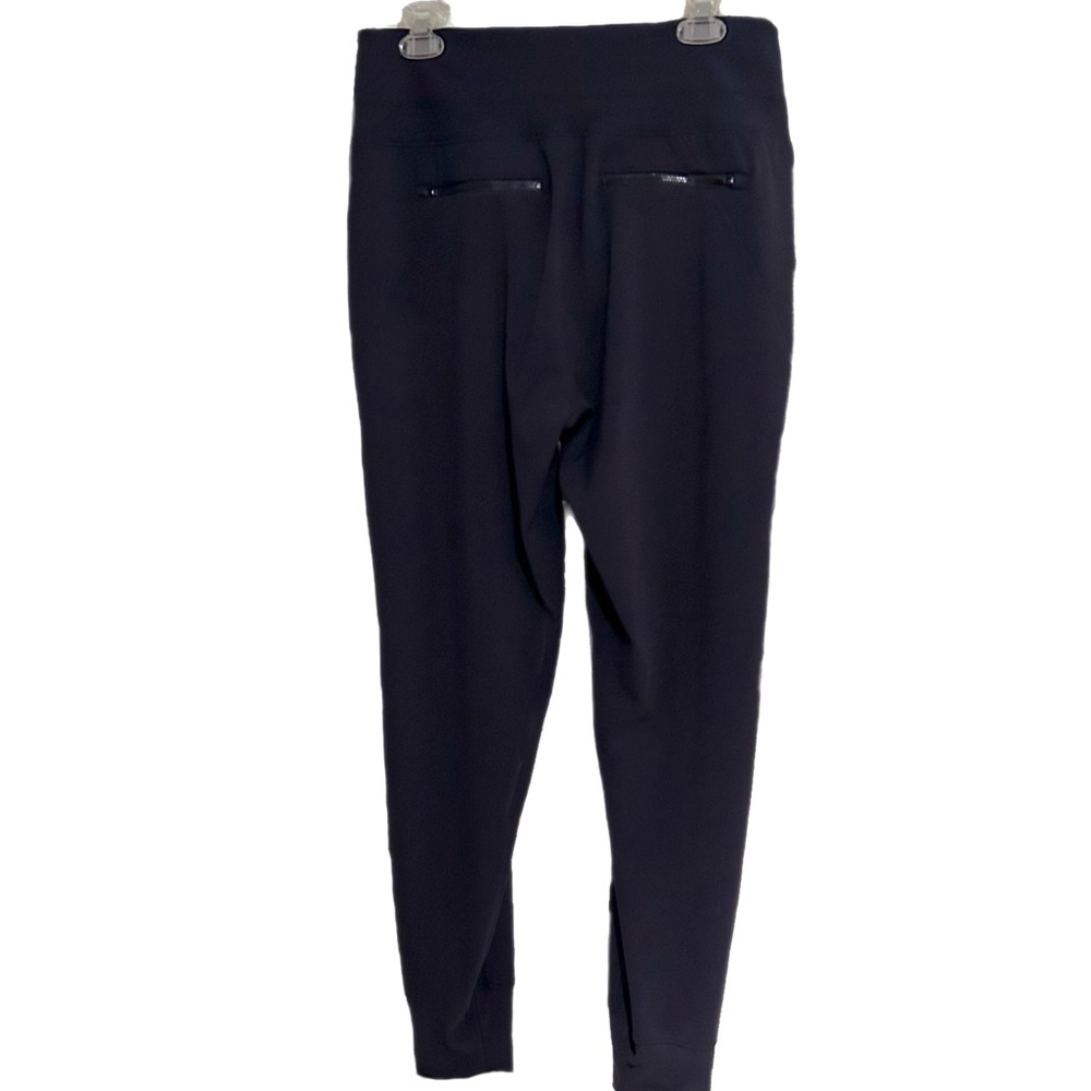 ATHLETA Venice High Rise Black Jogger Pants Large Zipped Pockets Stretch UPF 40+ - Picture 6 of 10